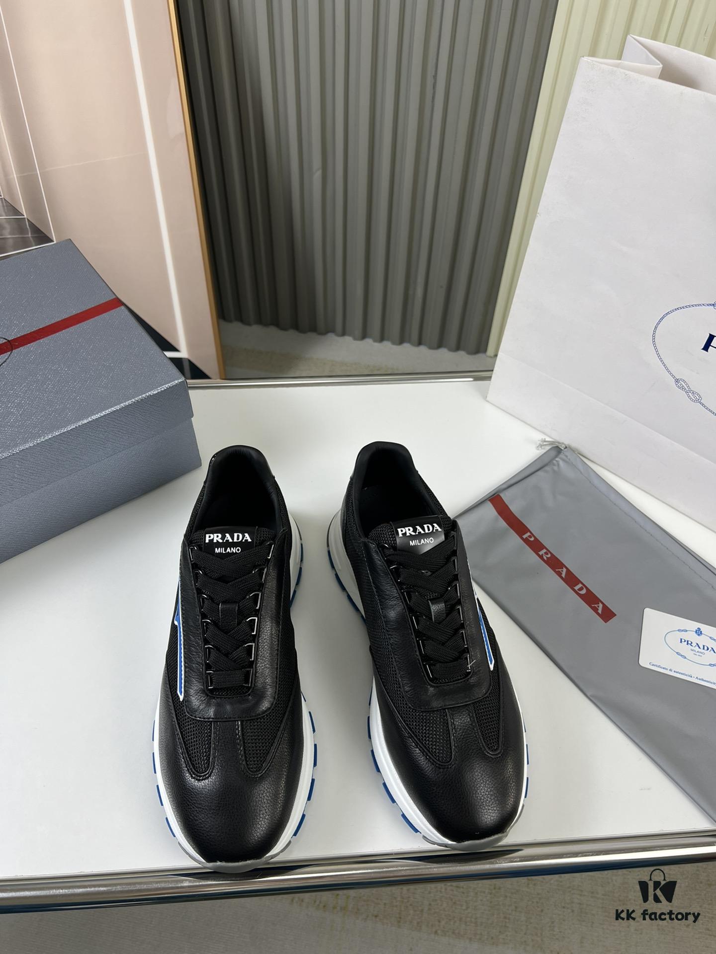 6930ec856e68136f4d9b33f2 PRADA Men's Shoes, Bestselling Counter Model, Synchronized with Official Website, High-Quality Delivery - Genuine Cowhide Flyknit Upper with Leather Lining, 1:1 Replica, Original Factory Sole, Sizes 38-45 (Size 45 Custom Made, No Returns or Exchanges)