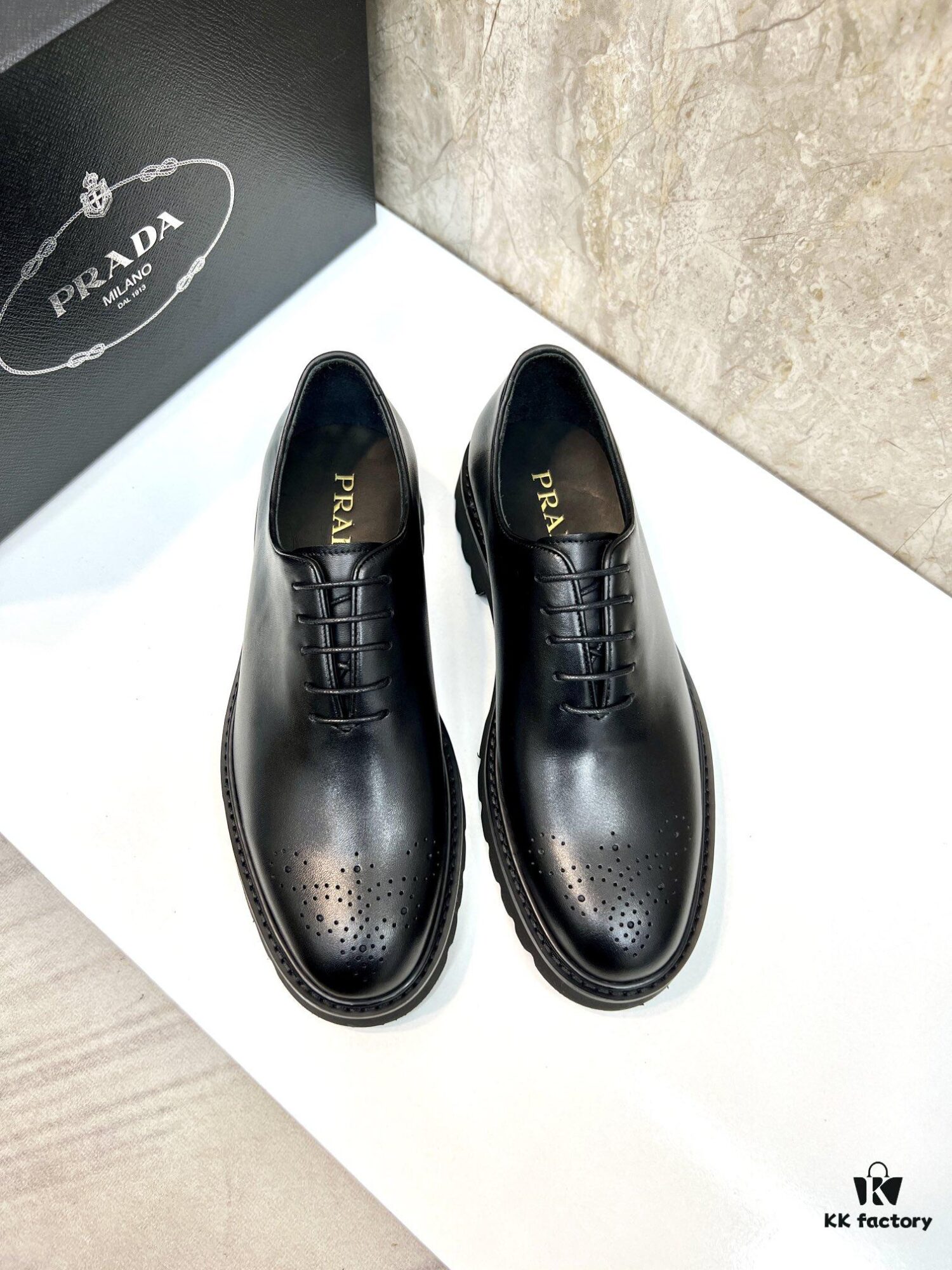 6930ec8e6e68136f4d9b33fc PRADA High-Quality Men's Fashion Dress Shoes, Slip-On Style, Premium Cowhide Leather, Rubber Sole, British Style, European and American Trend