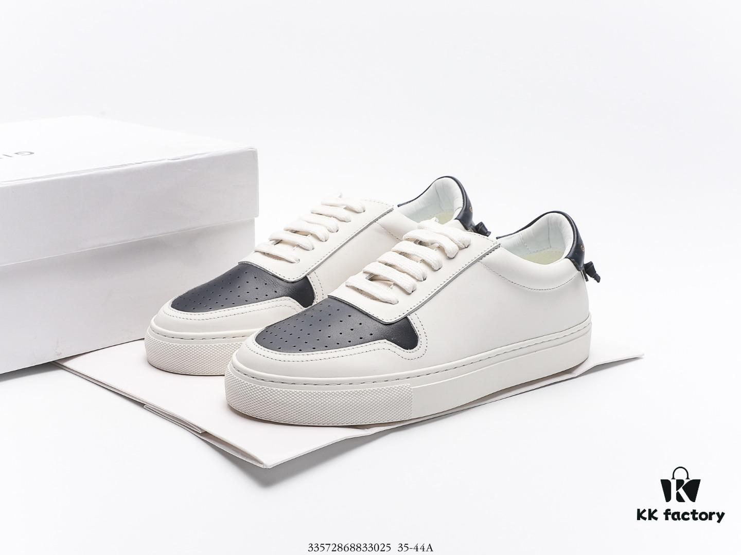 6930ecb06e68136f4d9b342c Givenchy Urban Street Leather Sneakers Fashion Versatile Casual Lace-up White Leather Sneakers