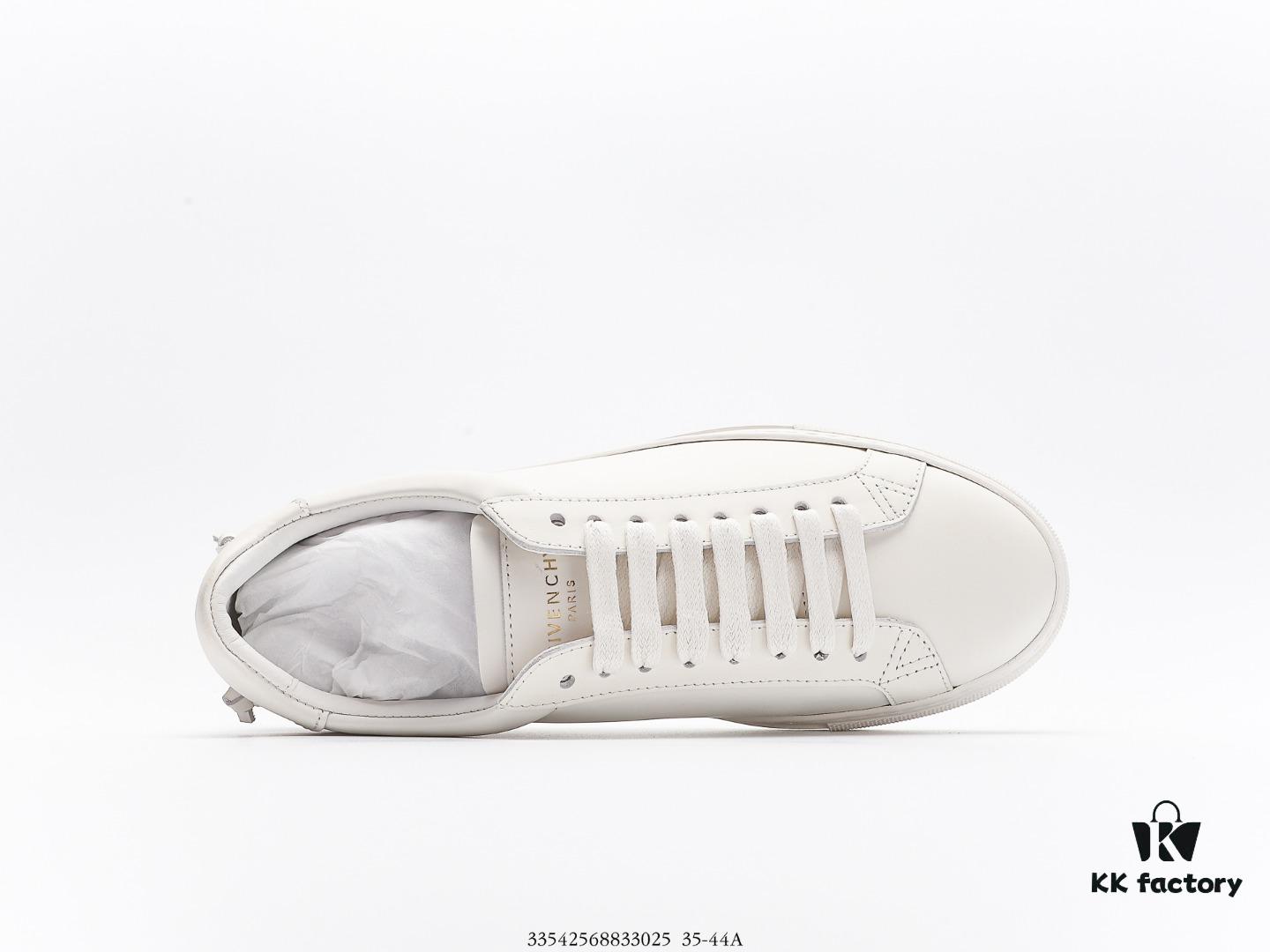 6930ecb16e68136f4d9b3430 Givenchy Urban Street Leather Sneakers Fashion Versatile Casual Leather Lace-up White Sneakers