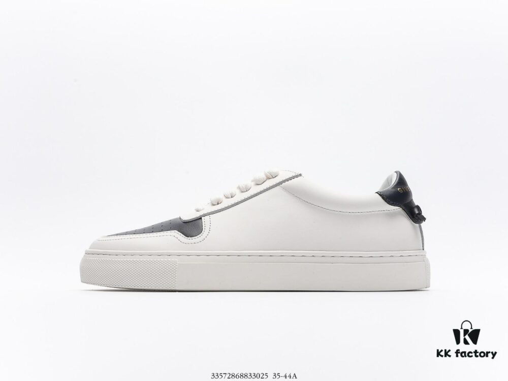 Givenchy Urban Street Leather Sneakers Fashion Versatile Casual Lace-up White Leather Sneakers