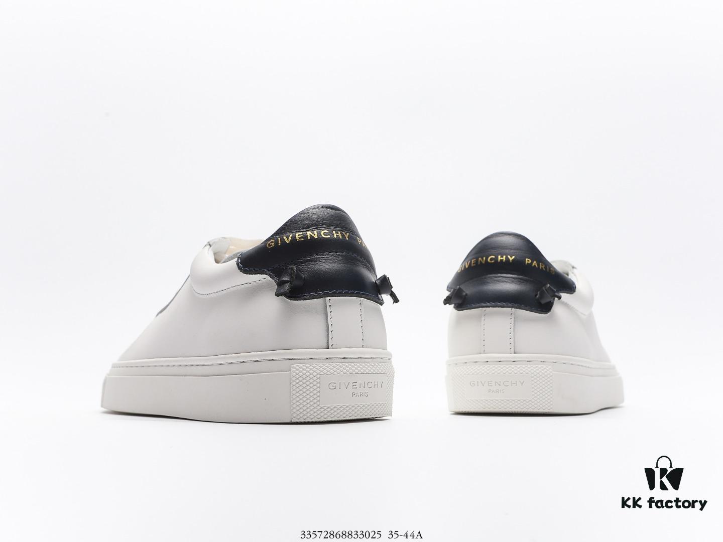 6930ecb66e68136f4d9b3438 Givenchy Urban Street Leather Sneakers Fashion Versatile Casual Lace-up White Leather Sneakers