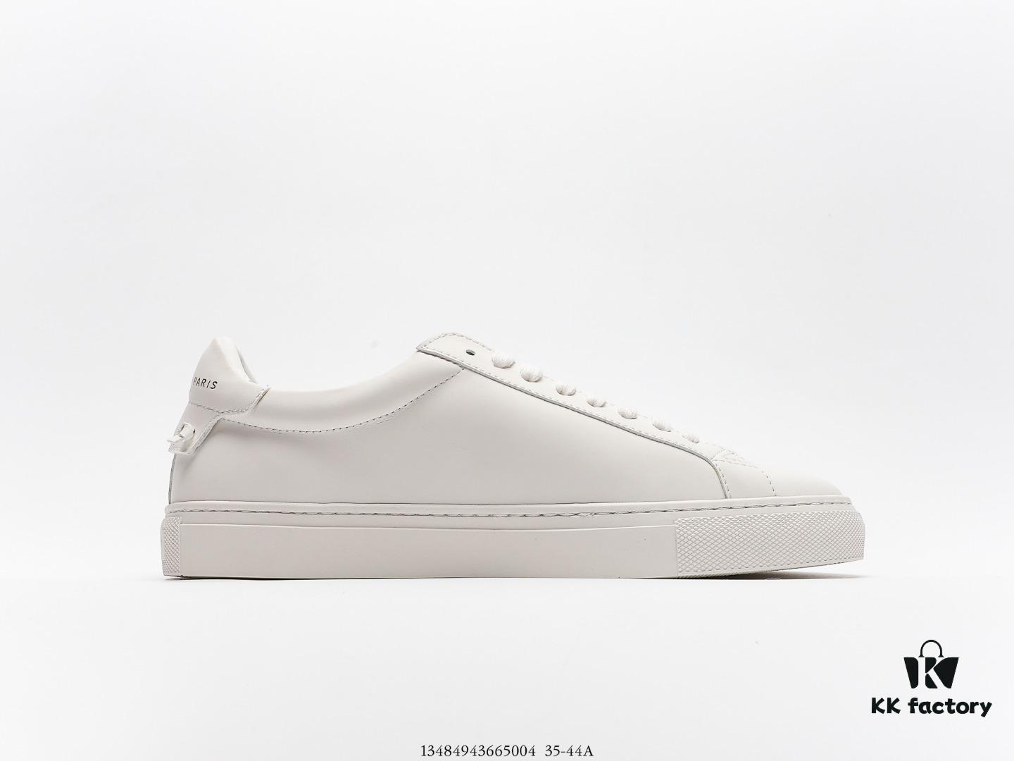 6930ecba6e68136f4d9b343e Givenchy Urban Street Leather Sneakers Fashion Versatile Casual Leather Lace-up White Sneakers