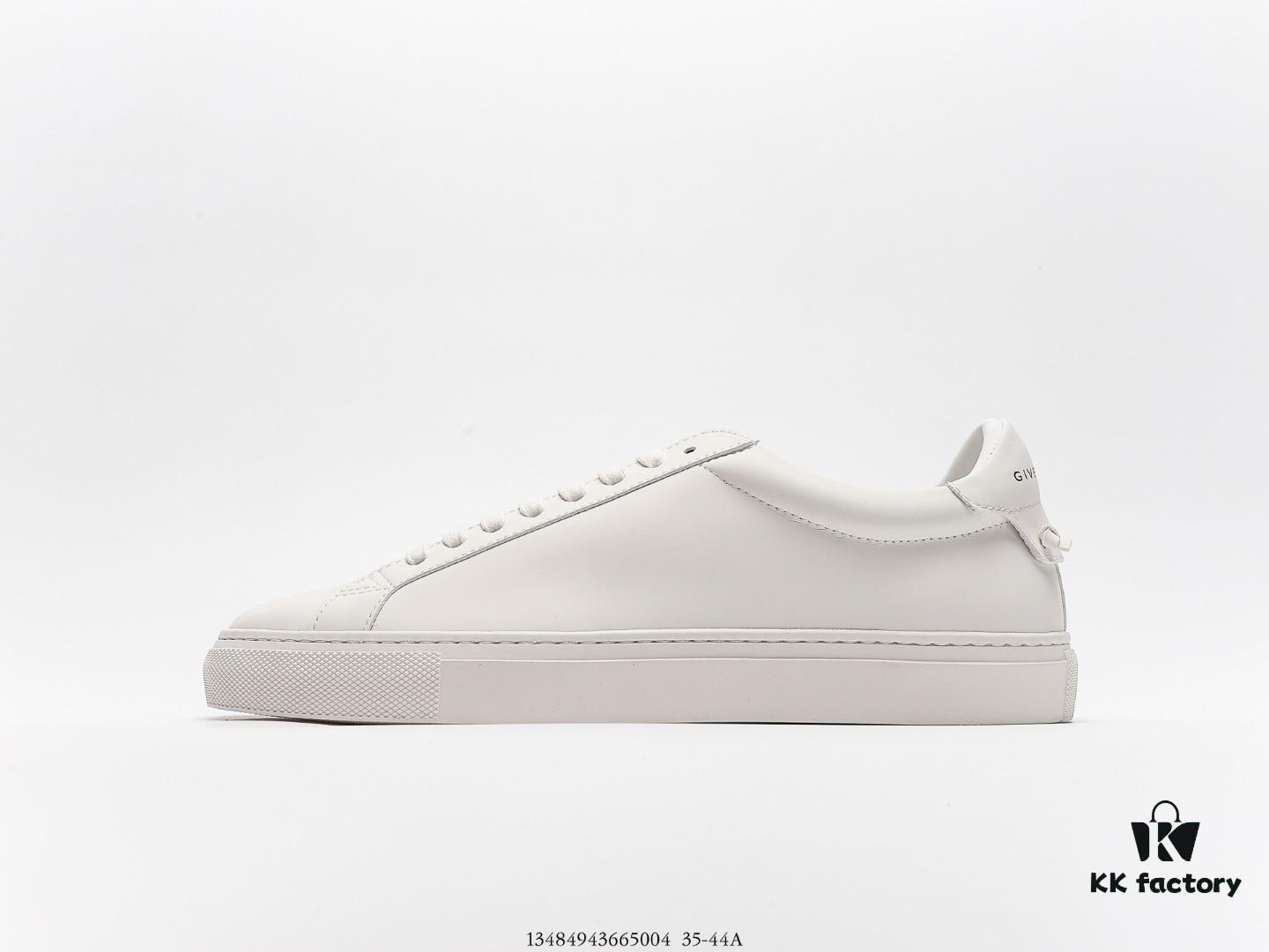 6930ecba6e68136f4d9b343f Givenchy Urban Street Leather Sneakers Fashion Versatile Casual Leather Lace-up White Sneakers