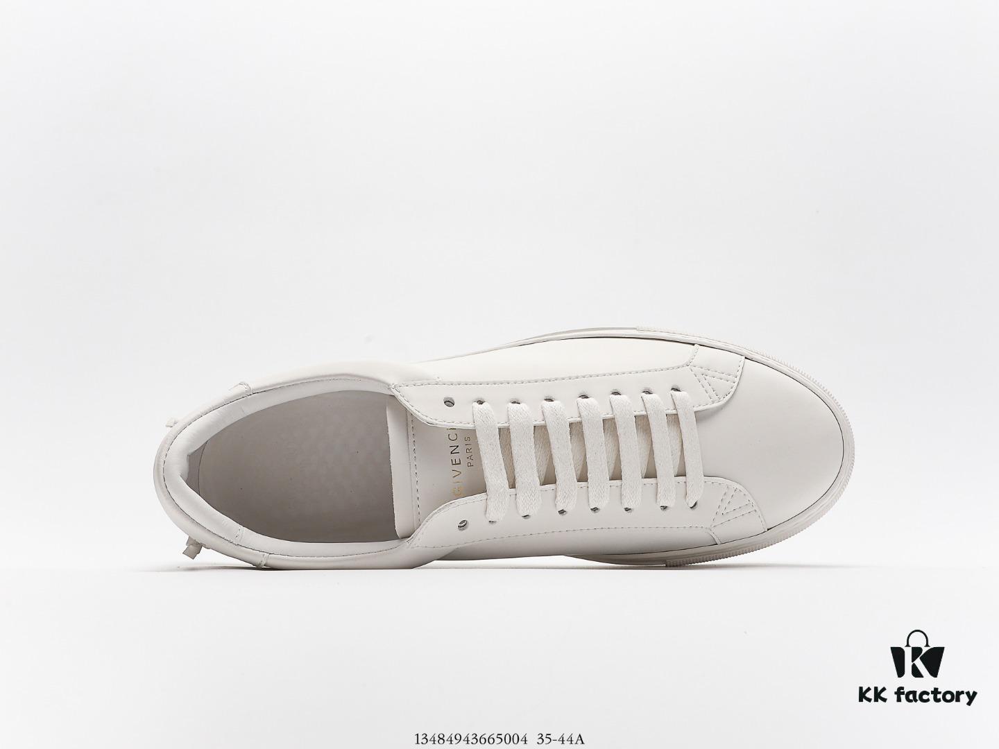 6930ecbb6e68136f4d9b3441 Givenchy Urban Street Leather Sneakers Fashion Versatile Casual Leather Lace-up White Sneakers