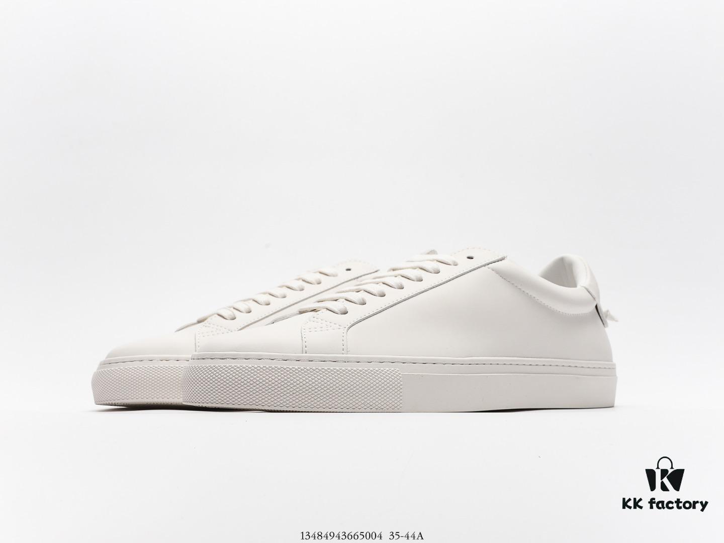6930ecbb6e68136f4d9b3442 Givenchy Urban Street Leather Sneakers Fashion Versatile Casual Leather Lace-up White Sneakers