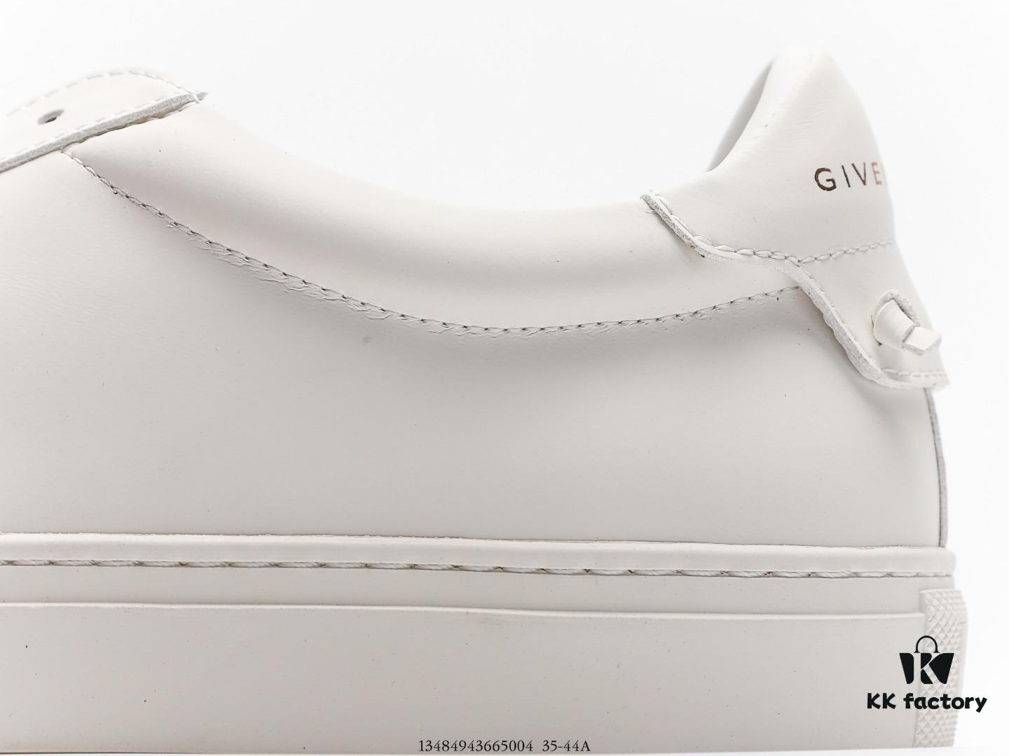 6930ecbb6e68136f4d9b3445 Givenchy Urban Street Leather Sneakers Fashion Versatile Casual Leather Lace-up White Sneakers