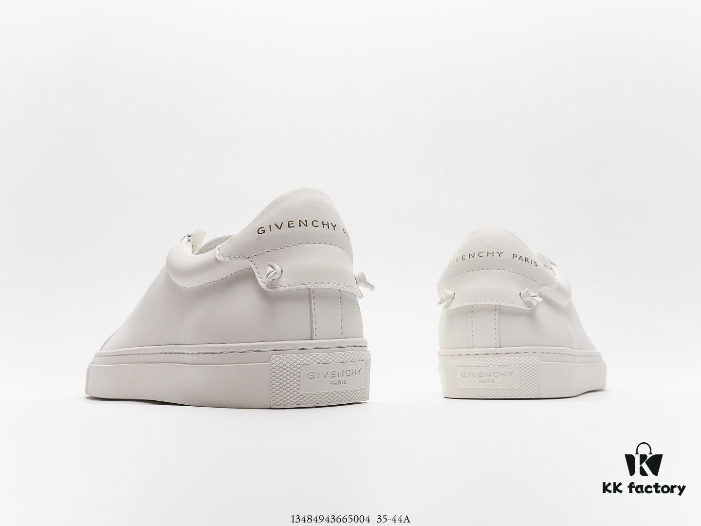 6930ecbc6e68136f4d9b3446 Givenchy Urban Street Leather Sneakers Fashion Versatile Casual Leather Lace-up White Sneakers