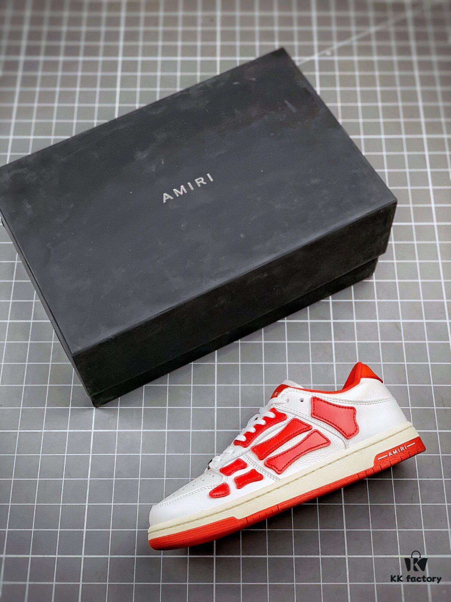 6930ed2c6e68136f4d9b34db AMIRI Skeleton High Low-Top Sneakers