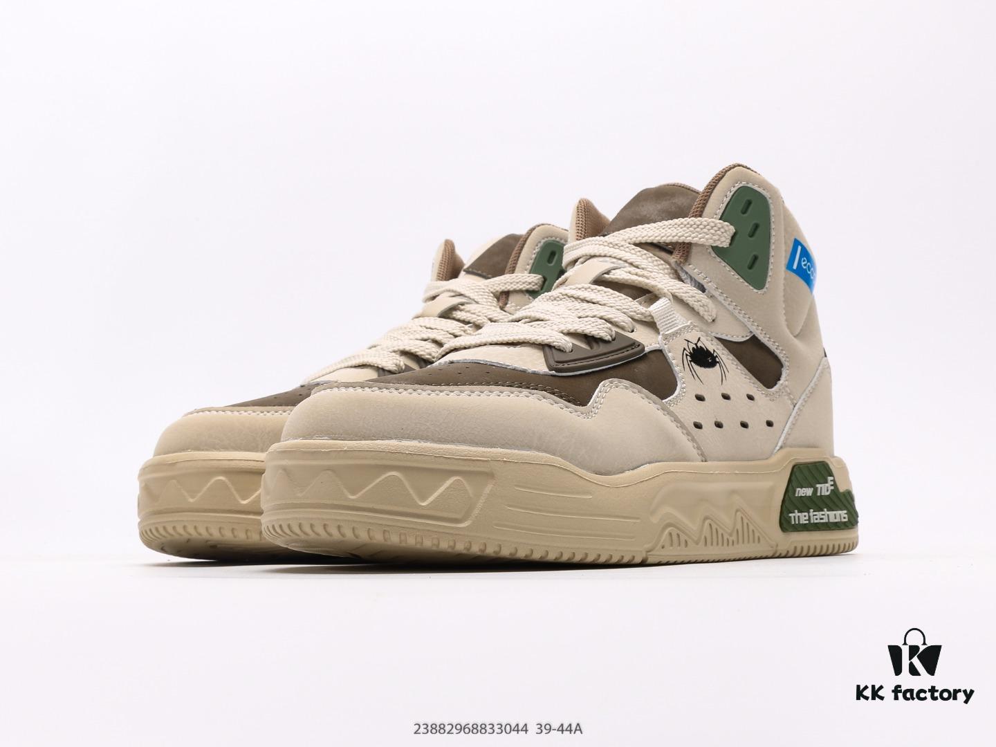 ECCO Men's Genuine Leather Casual Shoes 2024 New Fashion Hybrid Outdoor Sneakers Mid-to-High Top White Shoes Stylish Urban Look