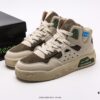ECCO Men's Genuine Leather Casual Shoes 2024 New Fashion Hybrid Outdoor Sneakers Mid-to-High Top White Shoes Stylish Urban Look