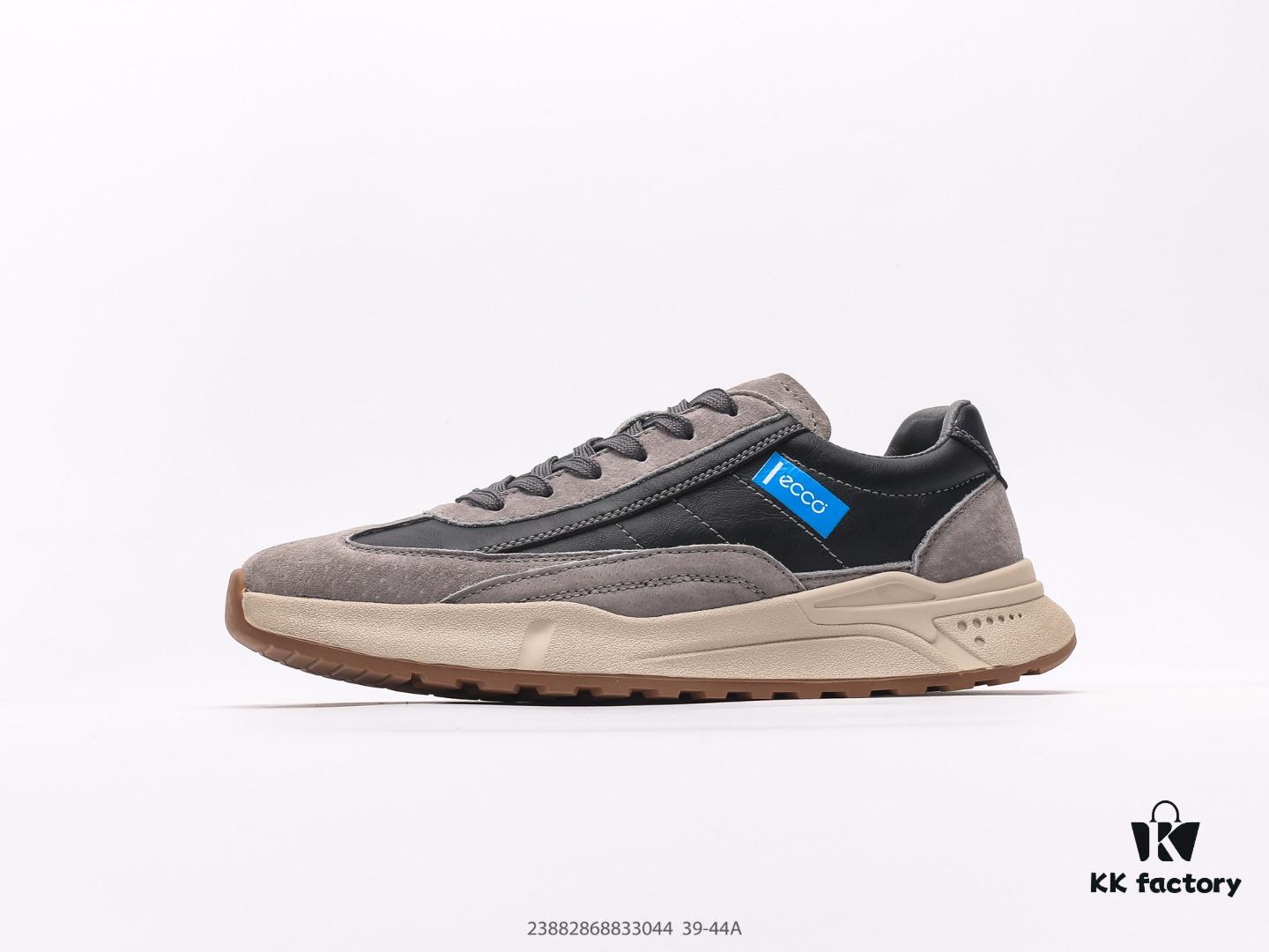 ECCO Men's Casual Shoes, Slip-Resistant Flat Shoes, Versatile Style