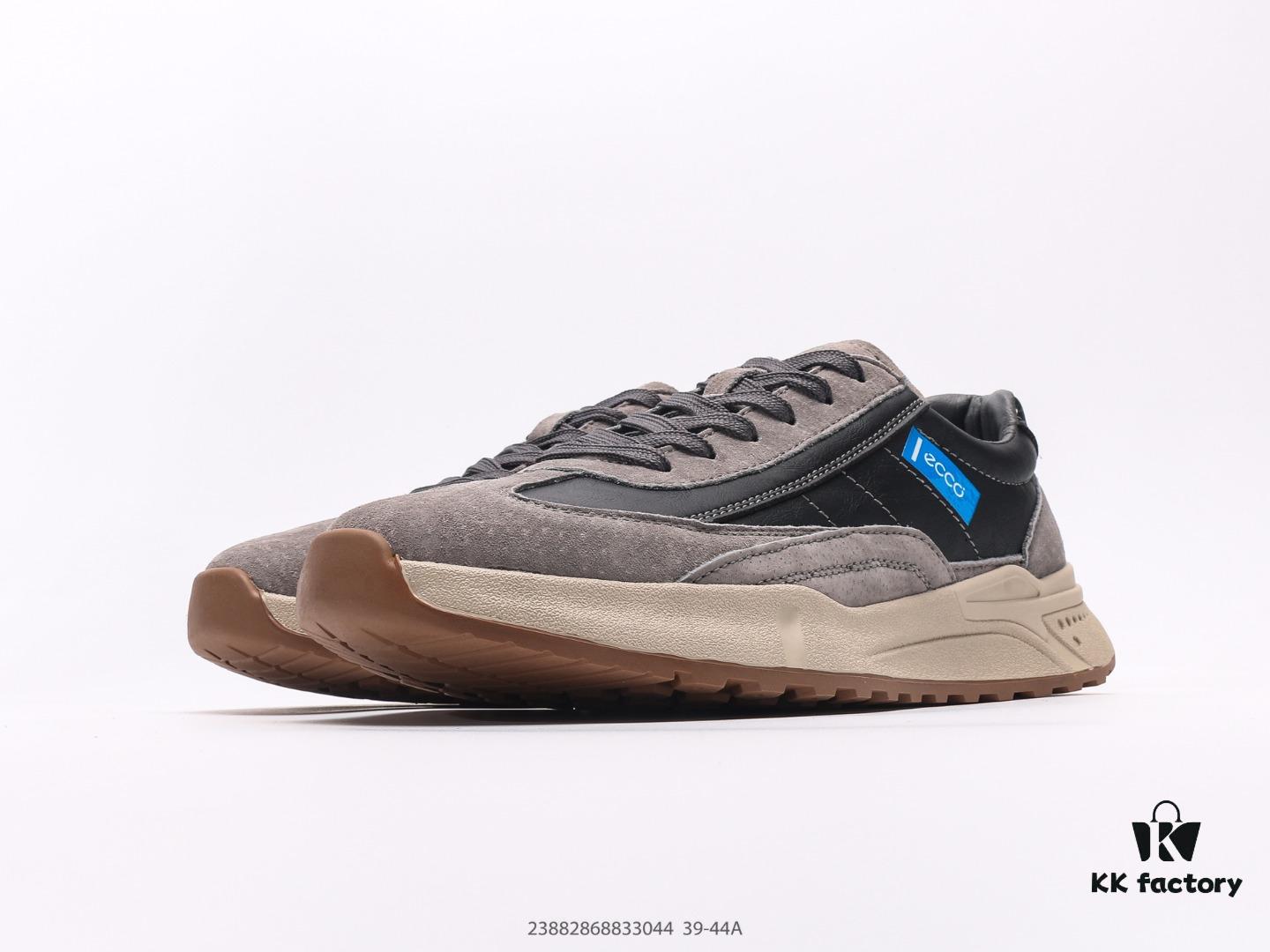 ECCO Men's Casual Shoes, Slip-Resistant Flat Shoes, Versatile Style