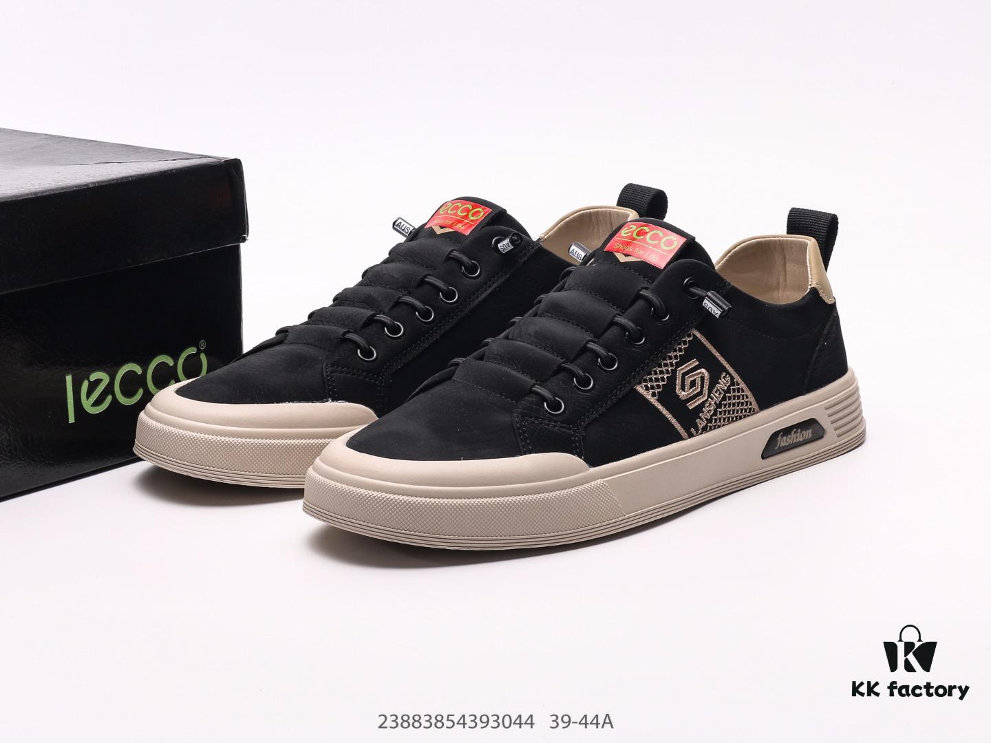 6930edb96e68136f4d9b35c5 ECCO Kinetic Series Shoes, Premium Imported Full-Grain Leather Uppers, Lightweight and Highly Elastic PU Injection-Molded Outsole, Soft and Comfortable Athletic Walking Shoes