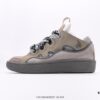 Lanvin Curb Leather Sneakers, Loafer-Style Leather Fashion Casual Shoes