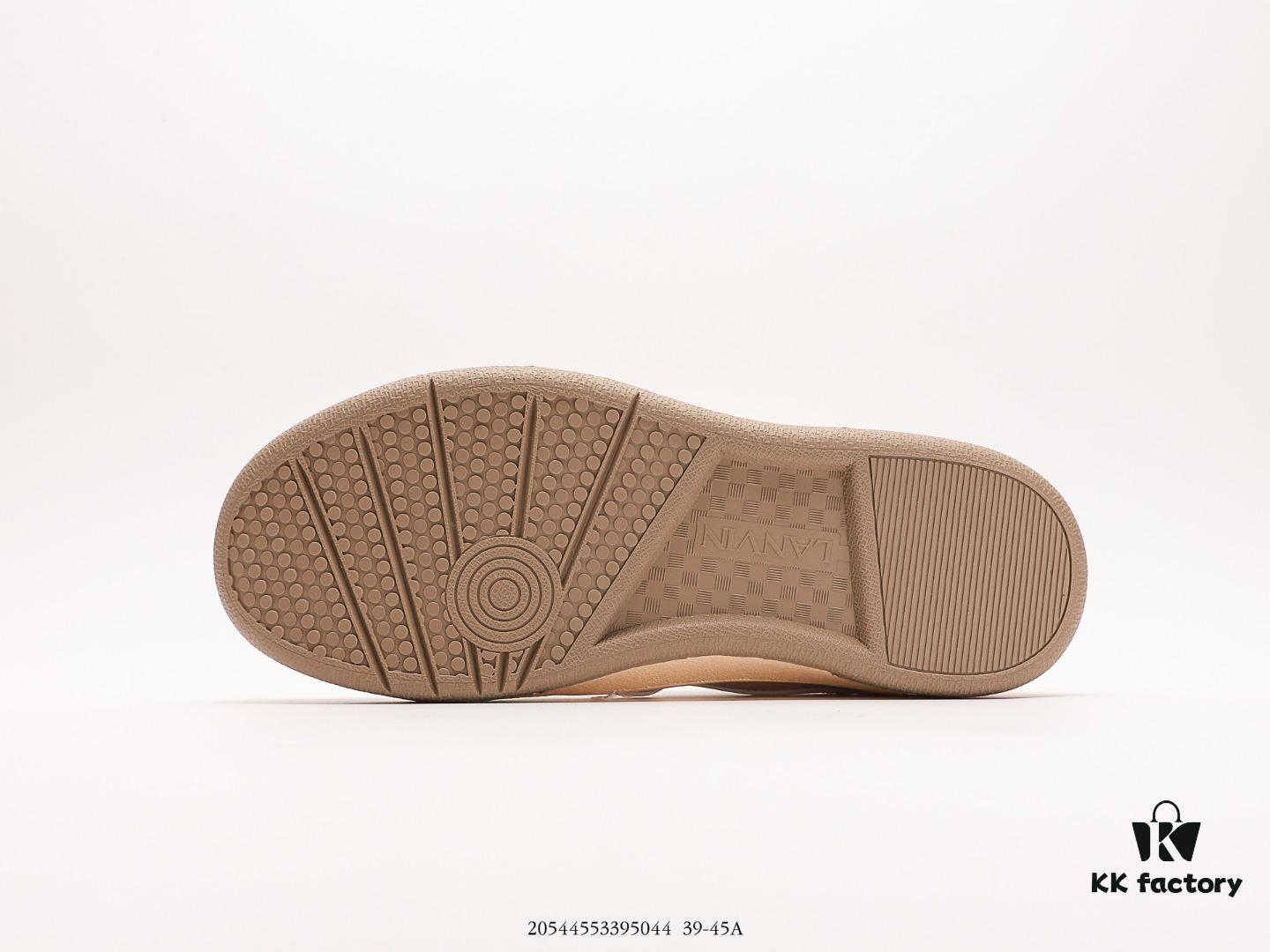 6930edfd6e68136f4d9b3635 LANVIN Latest Runway Style CLAY Series Unisex Casual Sneakers, Premium Imported Leather and Suede with Breathable Space Fabric Lining, Dual-Color Rubber Sole