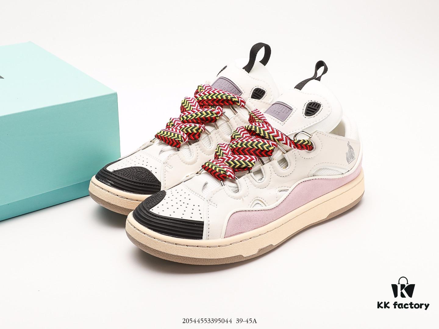 6930ee006e68136f4d9b3637 LANVIN Latest Runway Style CLAY Series Unisex Casual Sneakers, Premium Imported Leather and Suede with Breathable Space Fabric Lining, Dual-Color Rubber Sole