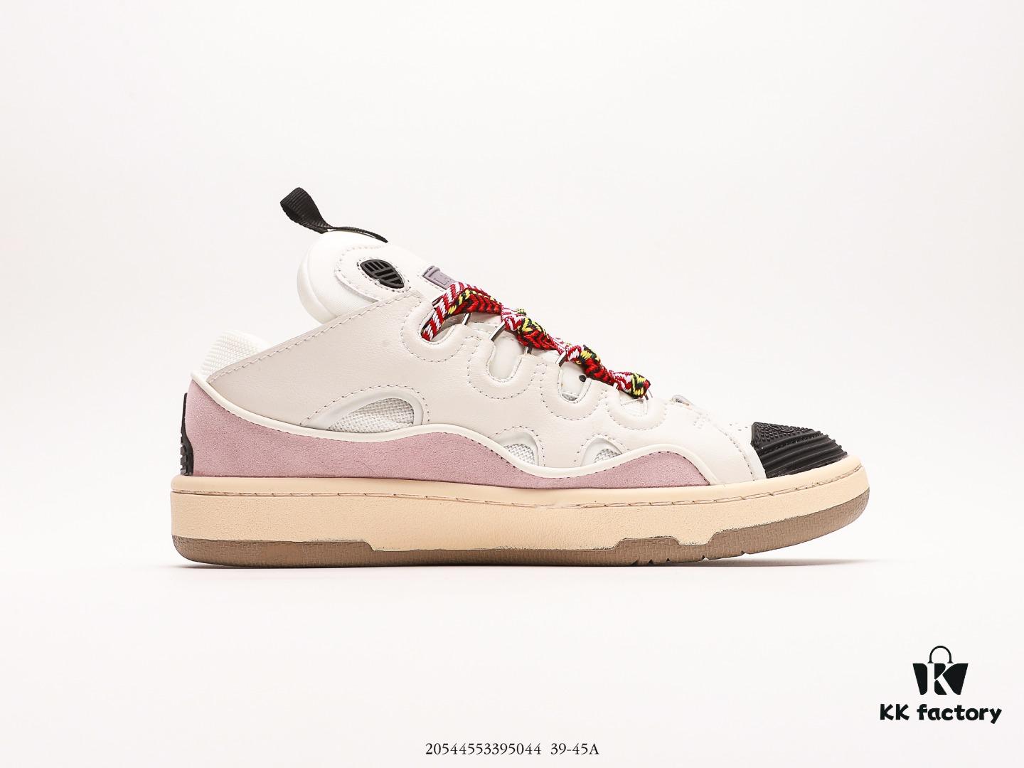 6930ee086e68136f4d9b3646 LANVIN Latest Runway Style CLAY Series Unisex Casual Sneakers, Premium Imported Leather and Suede with Breathable Space Fabric Lining, Dual-Color Rubber Sole