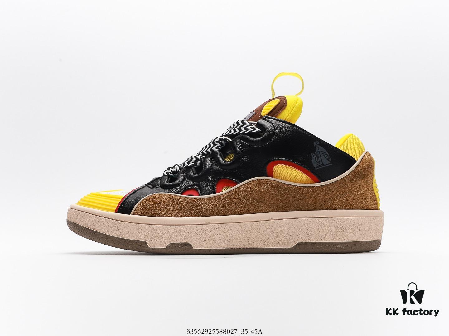 6930ee326e68136f4d9b368b LANVIN Multicolor New Men's and Women's Low-Top and High-Top Casual Business Sneakers, Intricate Craftsmanship with Luxurious Patchwork Design, Exceptionally Comfortable and Breathable, Stylish and Versatile for Any Occasion