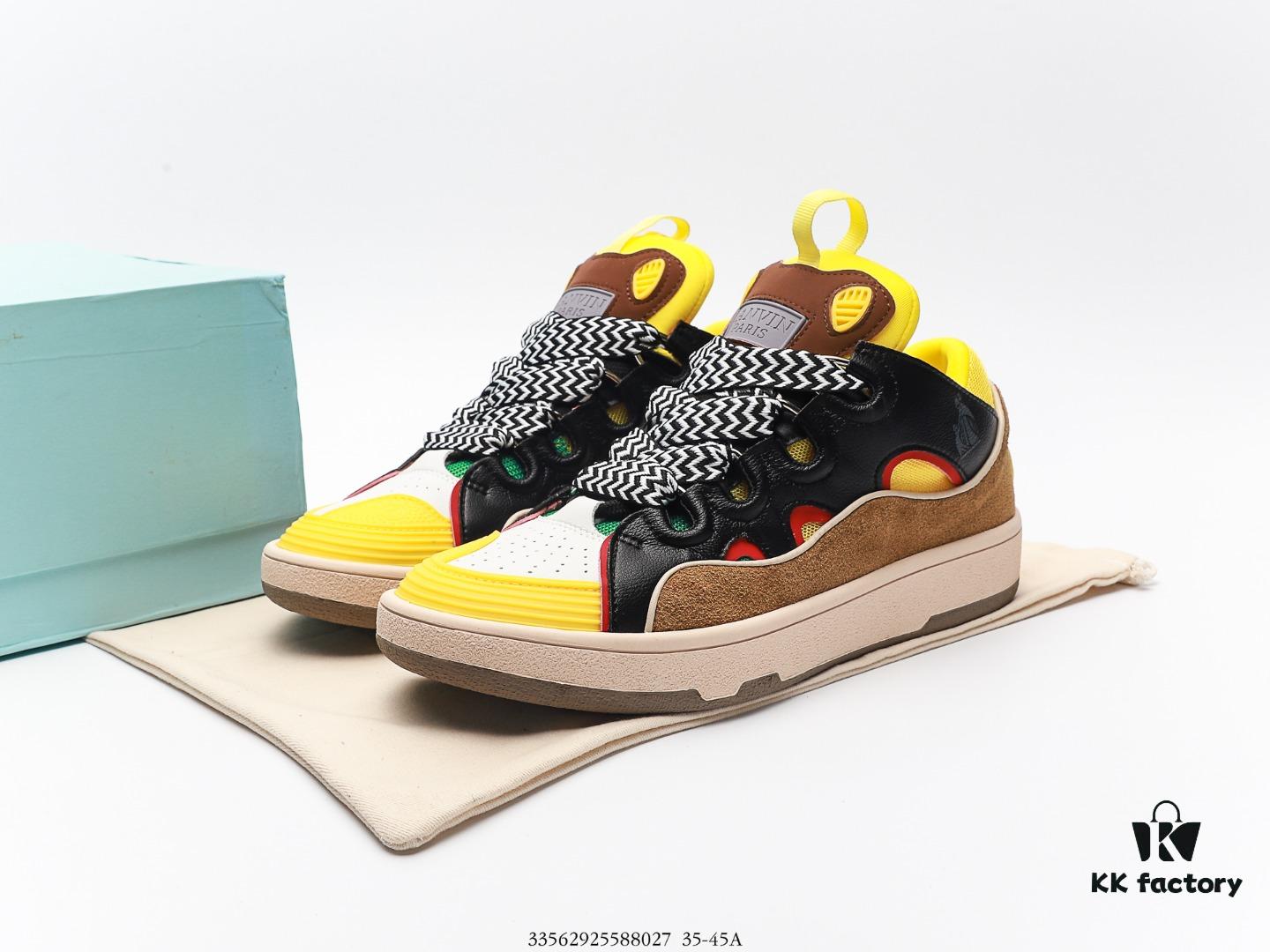 6930ee346e68136f4d9b3691 LANVIN Multicolor New Men's and Women's Low-Top and High-Top Casual Business Sneakers, Intricate Craftsmanship with Luxurious Patchwork Design, Exceptionally Comfortable and Breathable, Stylish and Versatile for Any Occasion