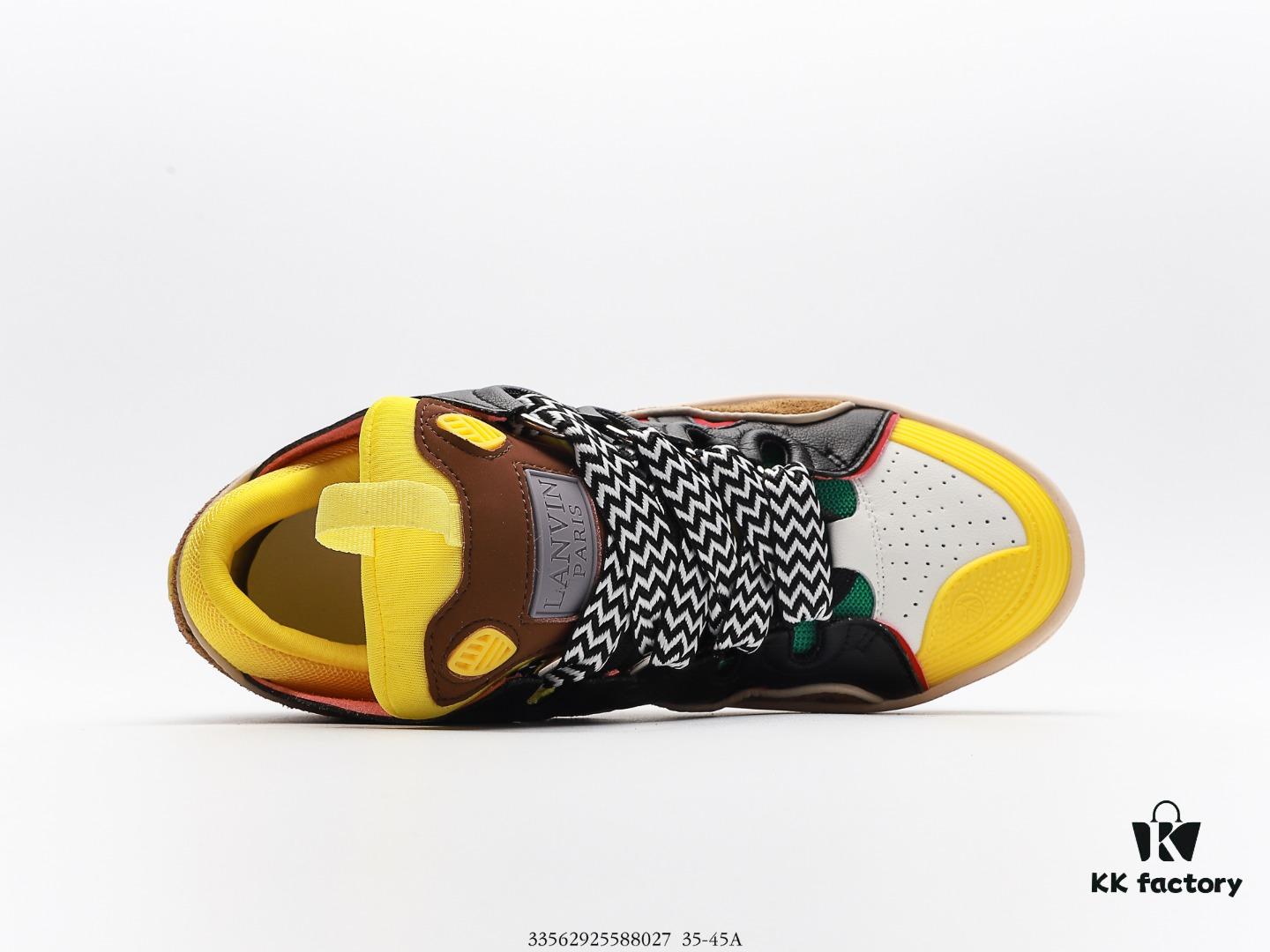 6930ee356e68136f4d9b3692 LANVIN Multicolor New Men's and Women's Low-Top and High-Top Casual Business Sneakers, Intricate Craftsmanship with Luxurious Patchwork Design, Exceptionally Comfortable and Breathable, Stylish and Versatile for Any Occasion