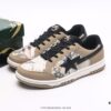 6930ee556e68136f4d9b36ce A BATHING APE Monkey Head Lace-Up Round-Toe Casual Fashion Sneakers