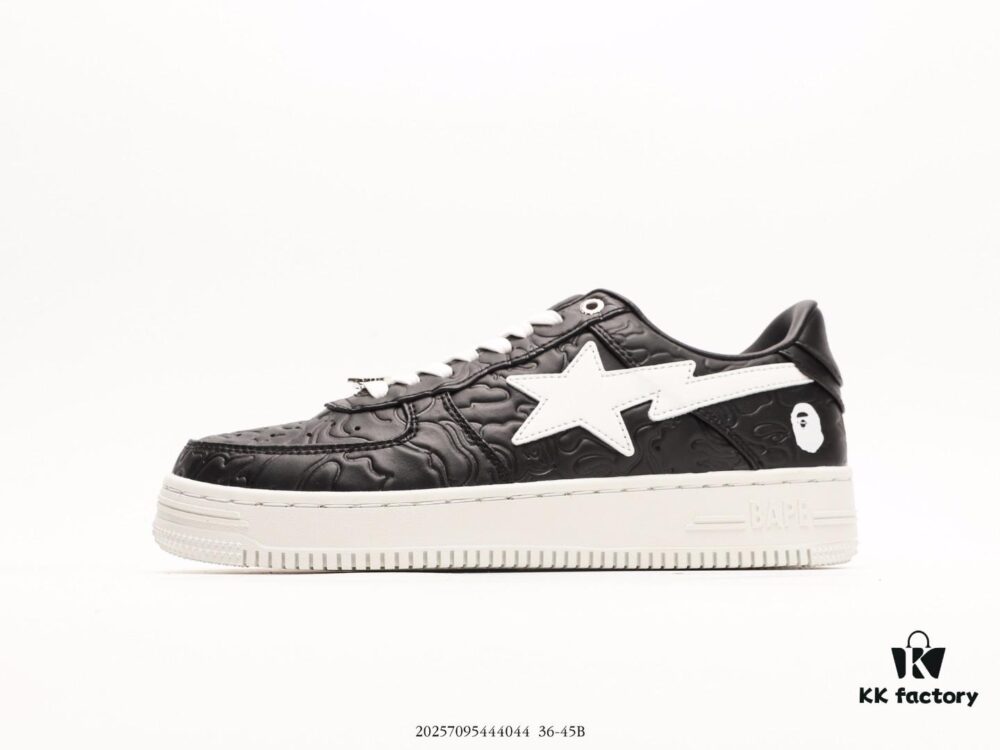 6930ee826e68136f4d9b3712 Ape Head Bape Sta Tokyo Embossed Black and White, Trendsetting Nigo Brand, Classic Ape Head Skate Unisex Casual Sports Sneakers, Classic Ape Head Design, Authentic Silhouette, Seaglass Insole, Full-Length Air Cushion Inside, Premium Complete Packaging Including Custom Ape Logo Dust Bag, Ape Logo Card, Shock-Resistant Drawer Shoe Box