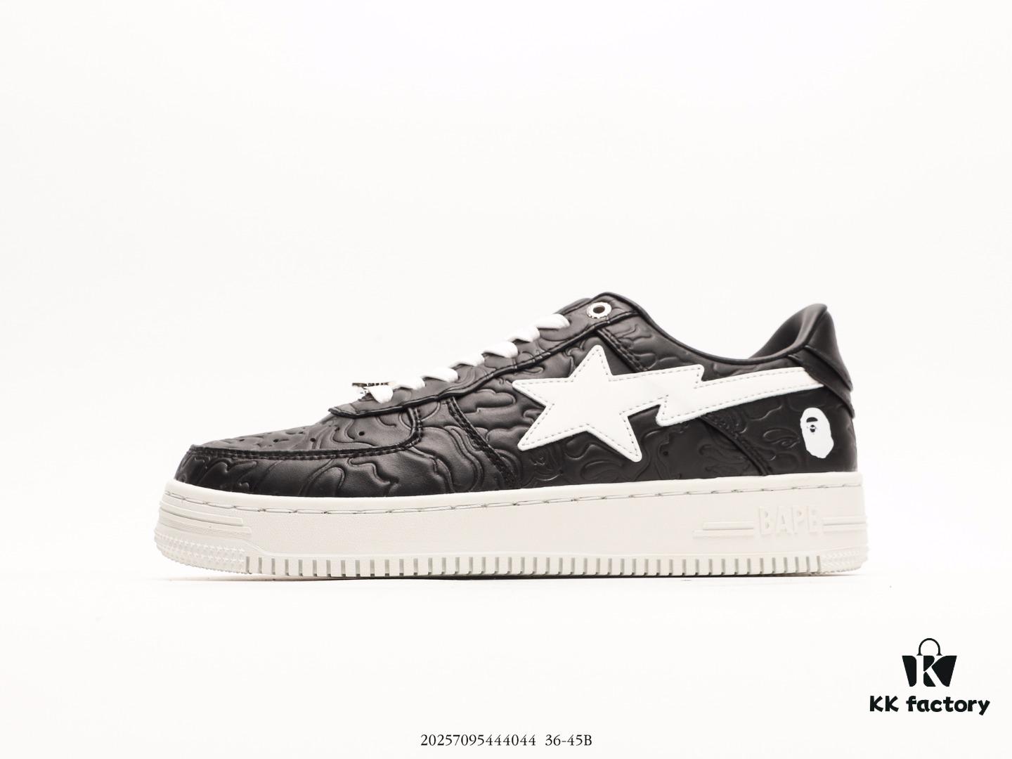 6930ee826e68136f4d9b3712 Ape Head Bape Sta Tokyo Embossed Black and White, Trendsetting Nigo Brand, Classic Ape Head Skate Unisex Casual Sports Sneakers, Classic Ape Head Design, Authentic Silhouette, Seaglass Insole, Full-Length Air Cushion Inside, Premium Complete Packaging Including Custom Ape Logo Dust Bag, Ape Logo Card, Shock-Resistant Drawer Shoe Box