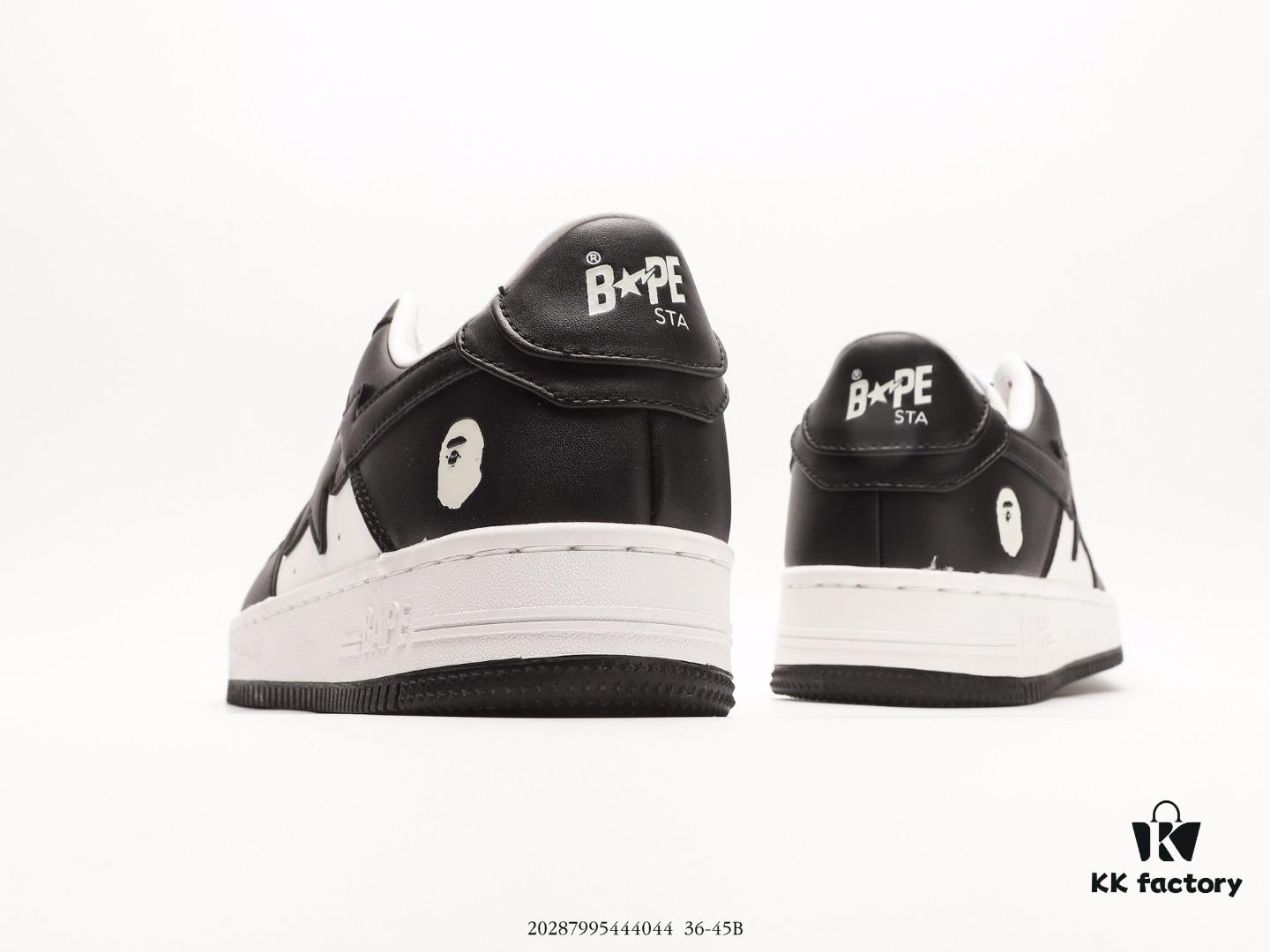 6930ee916e68136f4d9b372c Ape Head Bape Sta Low Popular Classic Retro Style, Full Shoe Made of High-Quality White Cowhide Including Linings and Tongue, Premium Texture with Excellent Durability and Stain Resistance