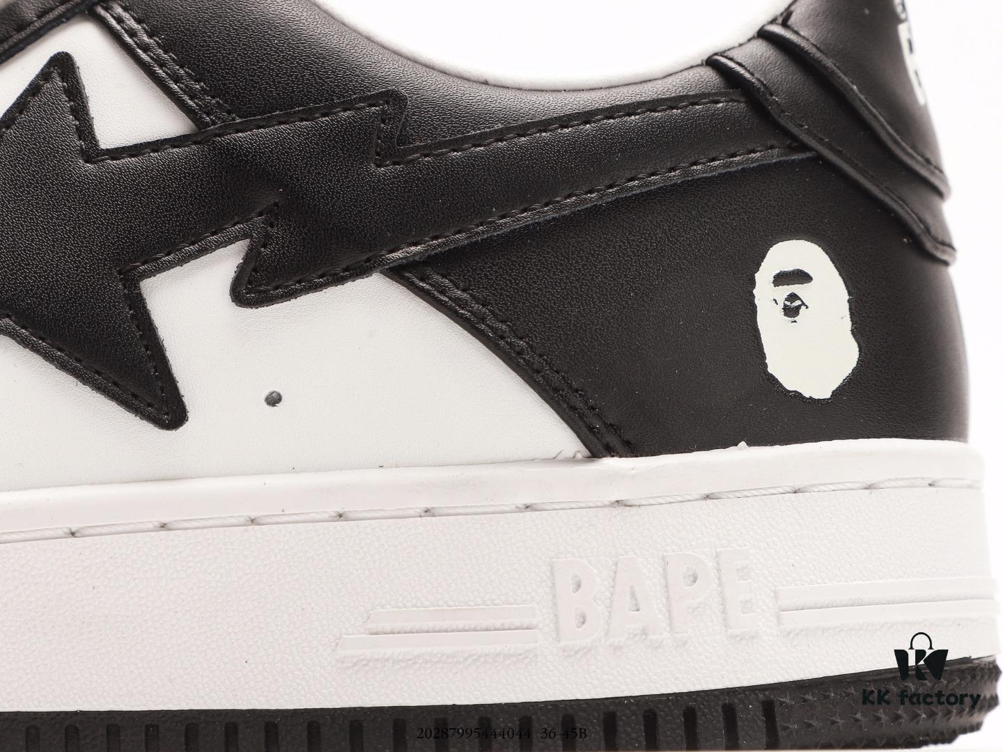 6930ee926e68136f4d9b372e Ape Head Bape Sta Low Popular Classic Retro Style, Full Shoe Made of High-Quality White Cowhide Including Linings and Tongue, Premium Texture with Excellent Durability and Stain Resistance