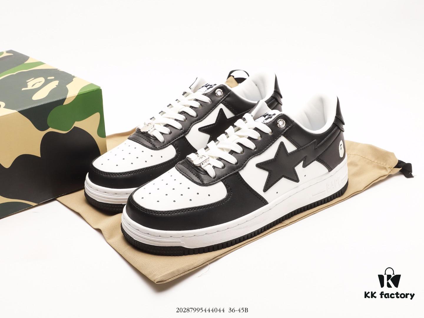 6930ee936e68136f4d9b372f Ape Head Bape Sta Low Popular Classic Retro Style, Full Shoe Made of High-Quality White Cowhide Including Linings and Tongue, Premium Texture with Excellent Durability and Stain Resistance