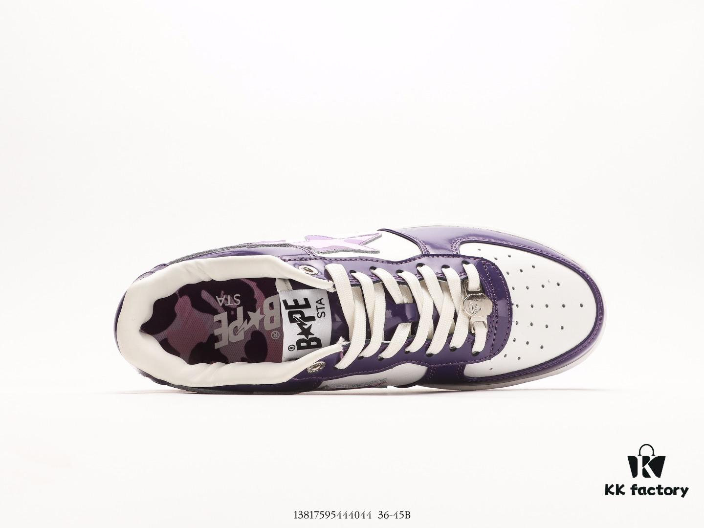 6930ee946e68136f4d9b3731 Ape Head Bape Sta Low Popular Classic Retro in Premium White Calfskin with Ape Logo Embossing and Metal Lace Tip, Ortholite Cushioning for Superior Comfort and Durability