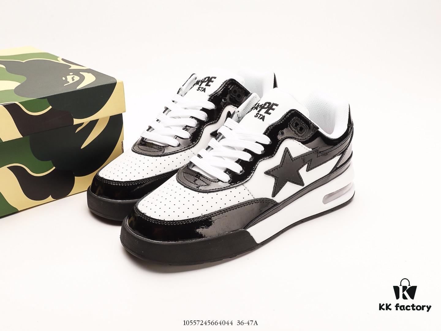 A Bathing Ape BAPE Monkey Head Half-Cushion Low-Top Casual Shoes