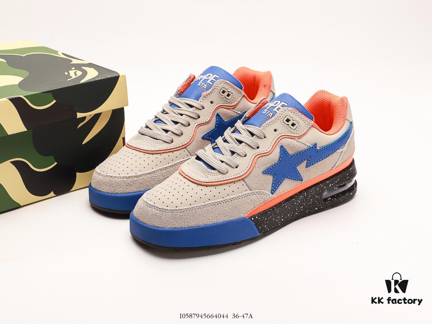 A Bathing Ape BAPE Monkey Head Half-Cushion Low-Top Casual Shoes
