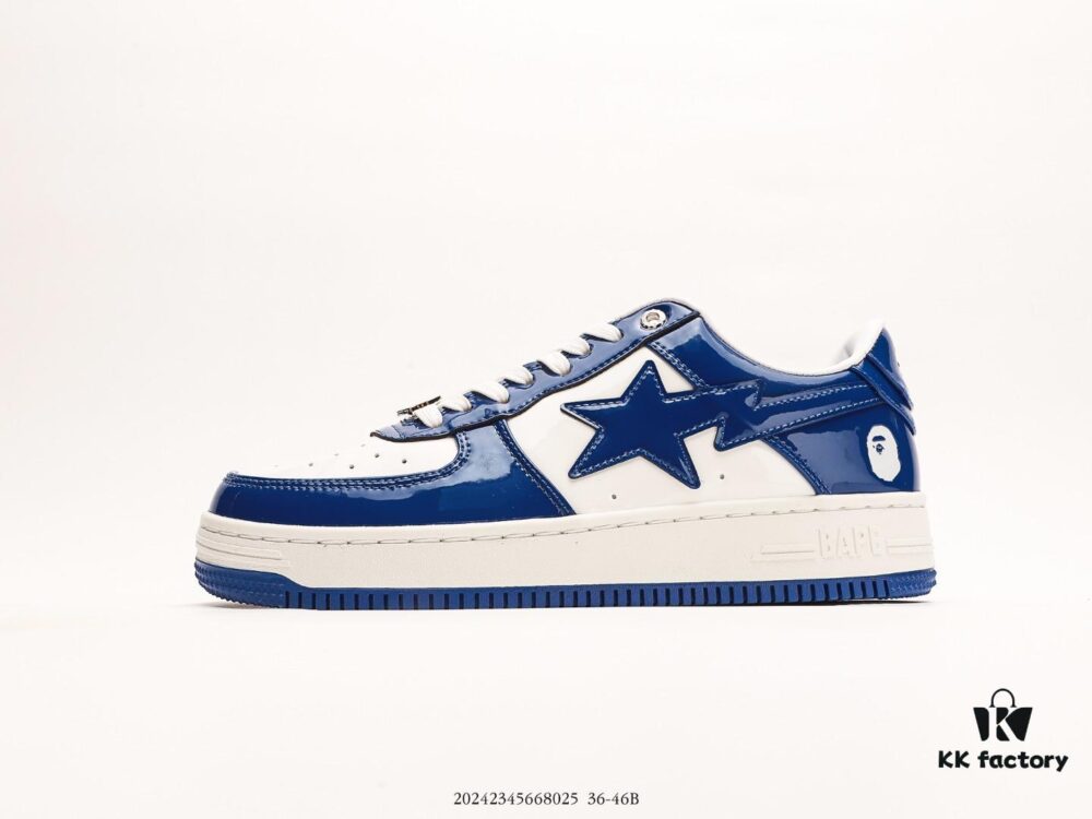 6930eecb6e68136f4d9b378b Ape Head Bape Sta Low Unisex Sneakers, Celebrity Style, Classic Patent Leather Low-Top Casual Shoes
