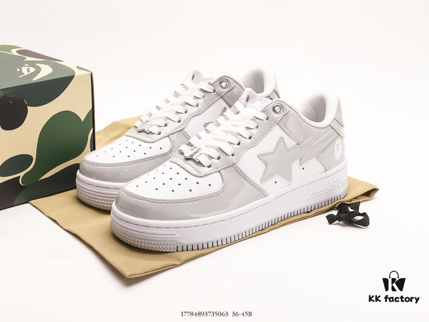 6930eee66e68136f4d9b37b1 Japanese Harajuku Streetwear Brand A Bathing Ape BAPE STA Classic Low-Top Casual Sneakers with Ortholite Insole for Cushioning, Full-Length Air Sole Insert, Upgraded Original Last and Pattern Design, Comes with Hard Gift Box, Ape Head Card, Dust Bag, and Premium Laces