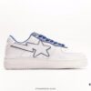6930eef36e68136f4d9b37c8 Bape x Nike Air Force 1'07 Low A BATHING APE Monkey Head, Low-Top Casual Skate Shoes, Color-Blocked Lace-Up Sneakers