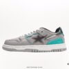 Bape x Nike Air Force 1 '07 Low A BATHING APE Monkey Head Low-Top Casual Sneakers Colorblocked Lace-Up Athletic Shoes