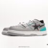 Bape x Nike Air Force 1 '07 Low A BATHING APE Monkey Head Low-Top Casual Sneakers Colorblocked Lace-Up Athletic Shoes