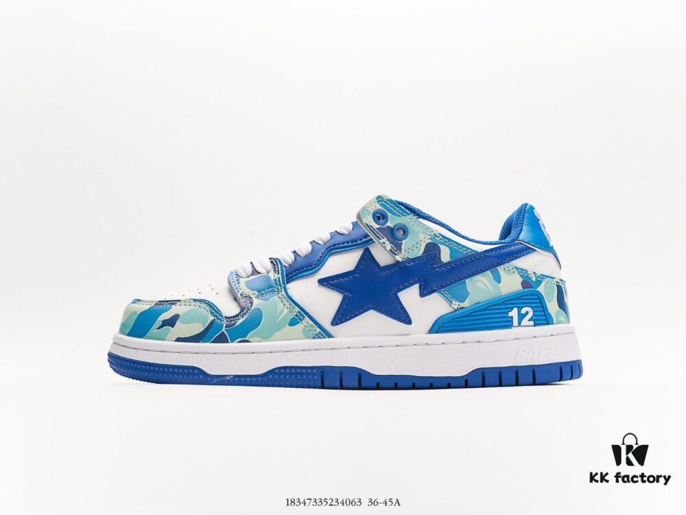 6930ef156e68136f4d9b37f8 BAPE x Air Force 1 Sta Low Men's Low-Top Casual Sports Sneakers, Classic Ape Head Design, Full-Length Air Cushion, Sea Glass Insole, Star Logo Identification