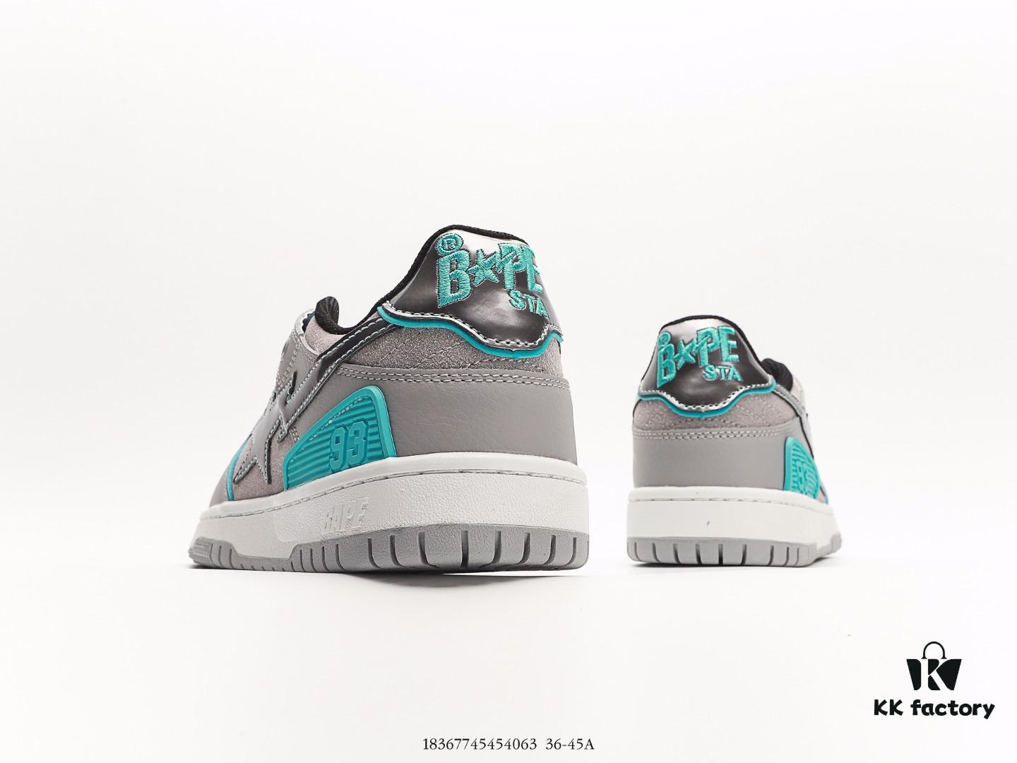 Bape x Nike Air Force 1 '07 Low A BATHING APE Monkey Head Low-Top Casual Sneakers Colorblocked Lace-Up Athletic Shoes