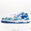 6930ef1b6e68136f4d9b37ff BAPE x Air Force 1 Sta Low Men's Low-Top Casual Sports Sneakers, Classic Ape Head Design, Full-Length Air Cushion, Sea Glass Insole, Star Logo Identification