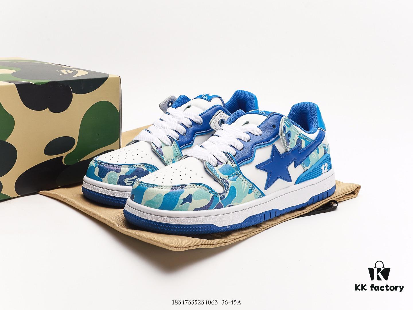 6930ef1c6e68136f4d9b3802 BAPE x Air Force 1 Sta Low Men's Low-Top Casual Sports Sneakers, Classic Ape Head Design, Full-Length Air Cushion, Sea Glass Insole, Star Logo Identification
