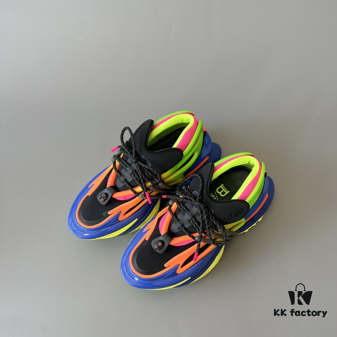 6930ef476e68136f4d9b383e Balmain Yacht Shoes in Colorful Design