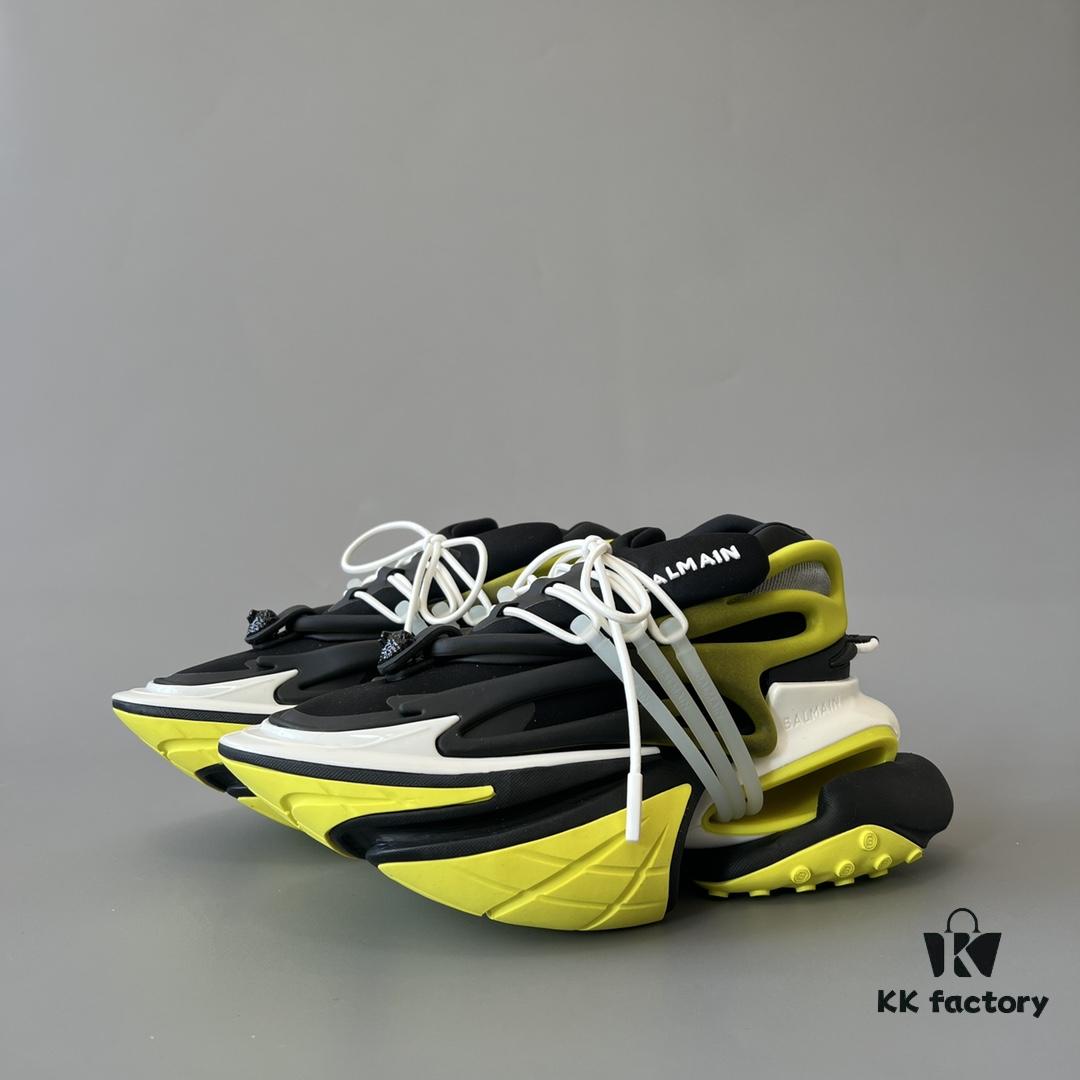 6930ef4b6e68136f4d9b3844 Balmain Yacht Shoes Fluorescent Yellow