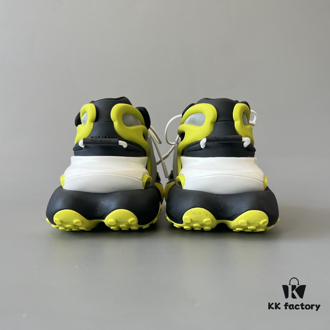 6930ef506e68136f4d9b3848 Balmain Yacht Shoes Fluorescent Yellow