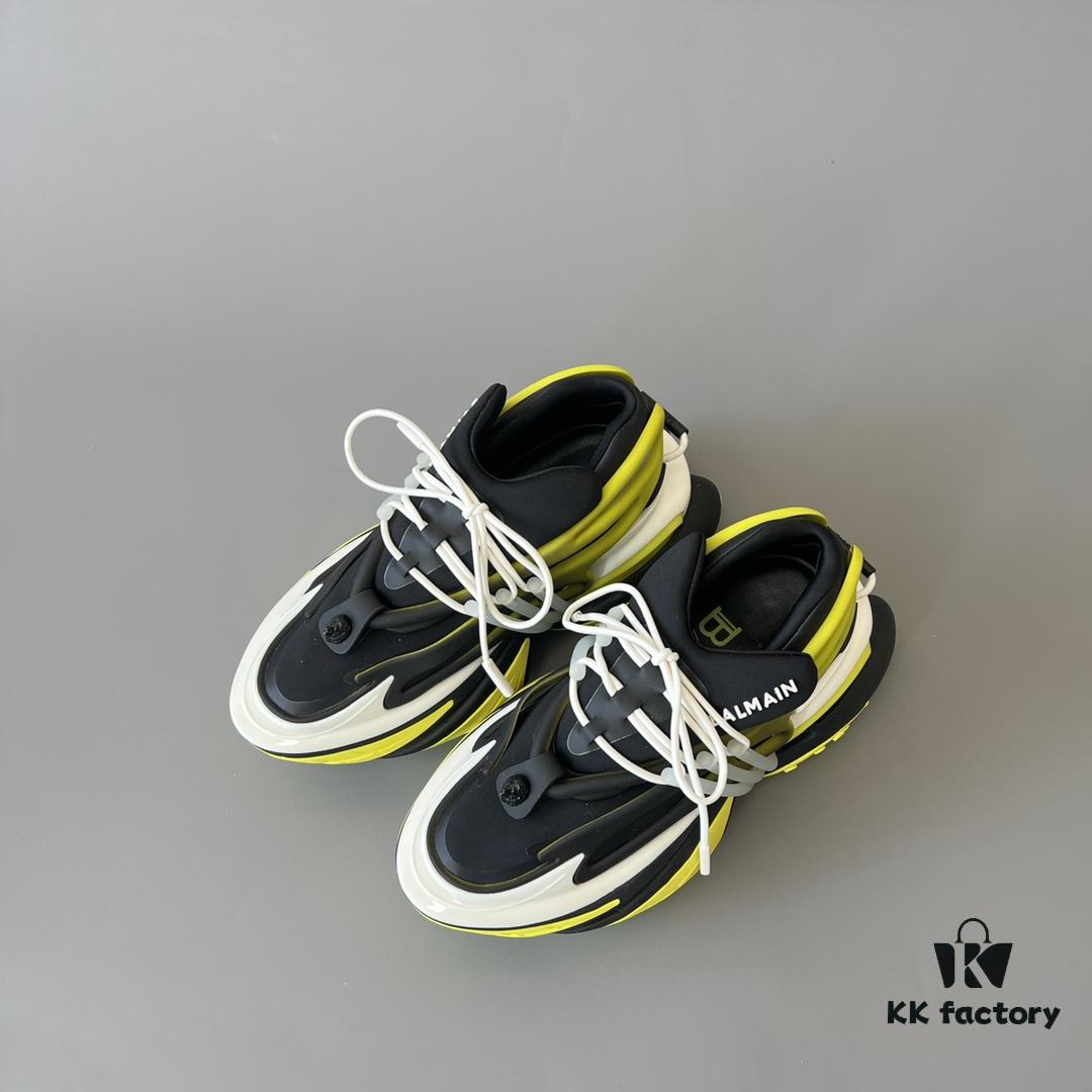 6930ef526e68136f4d9b384c Balmain Yacht Shoes Fluorescent Yellow