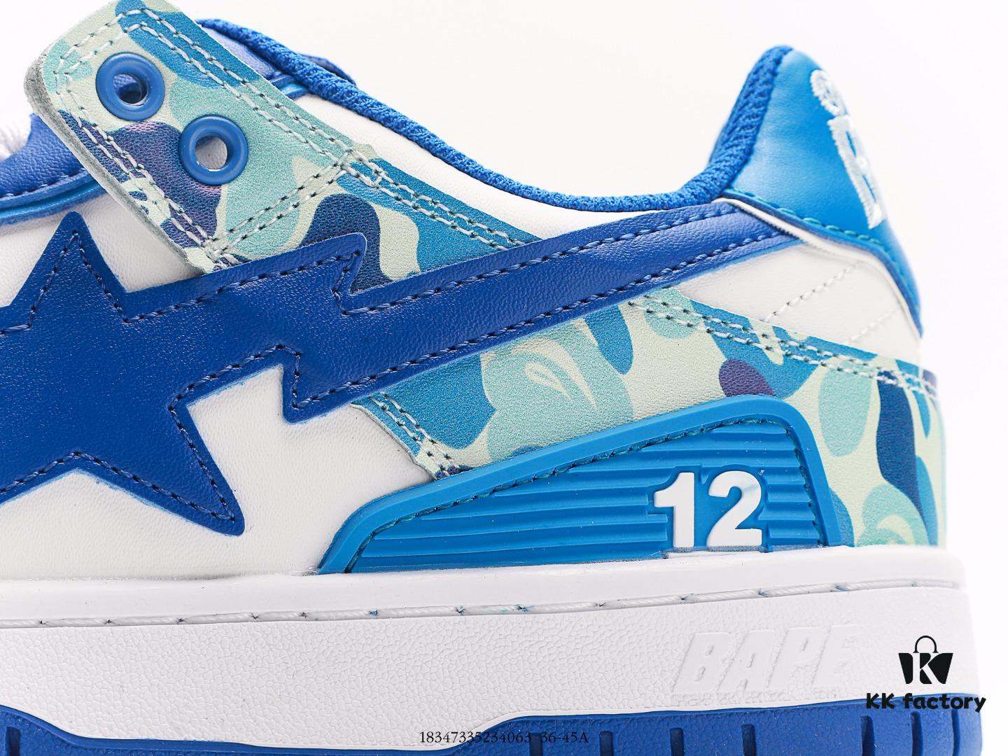 6930ef656e68136f4d9b3864 BAPE x Air Force 1 Sta Low Men's Low-Top Casual Sports Sneakers, Classic Ape Head Design, Full-Length Air Cushion, Sea Glass Insole, Star Logo Identification