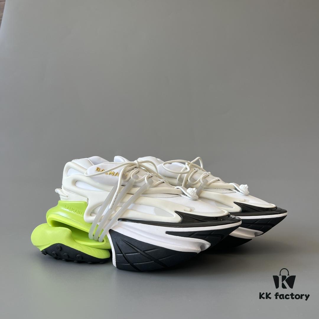 6930ef6e6e68136f4d9b3872 Balmain Yacht Shoes in White Fluorescent