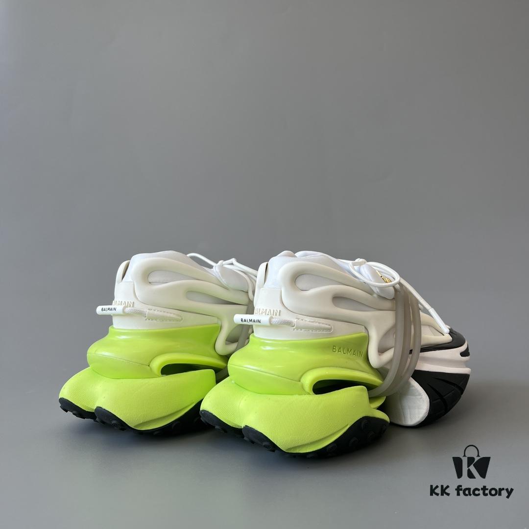 6930ef6f6e68136f4d9b3875 Balmain Yacht Shoes in White Fluorescent